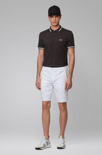 Koszulki Polo BOSS Slim Fit Czarne Męskie (Pl62807)